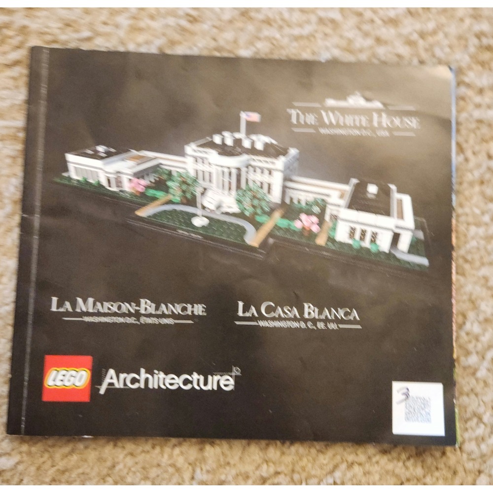 LEGO Architecture 21054 The White House Instruction Manual Booklet Only